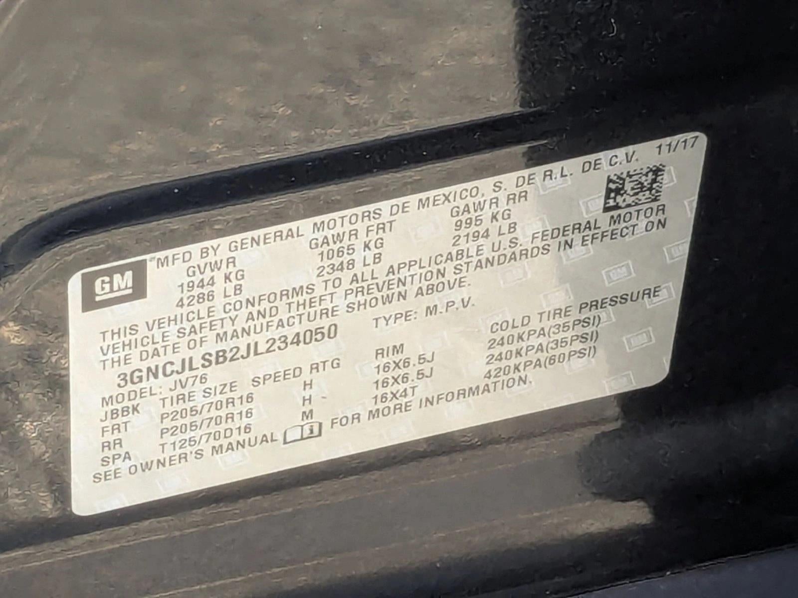 2018 Chevrolet Trax LT