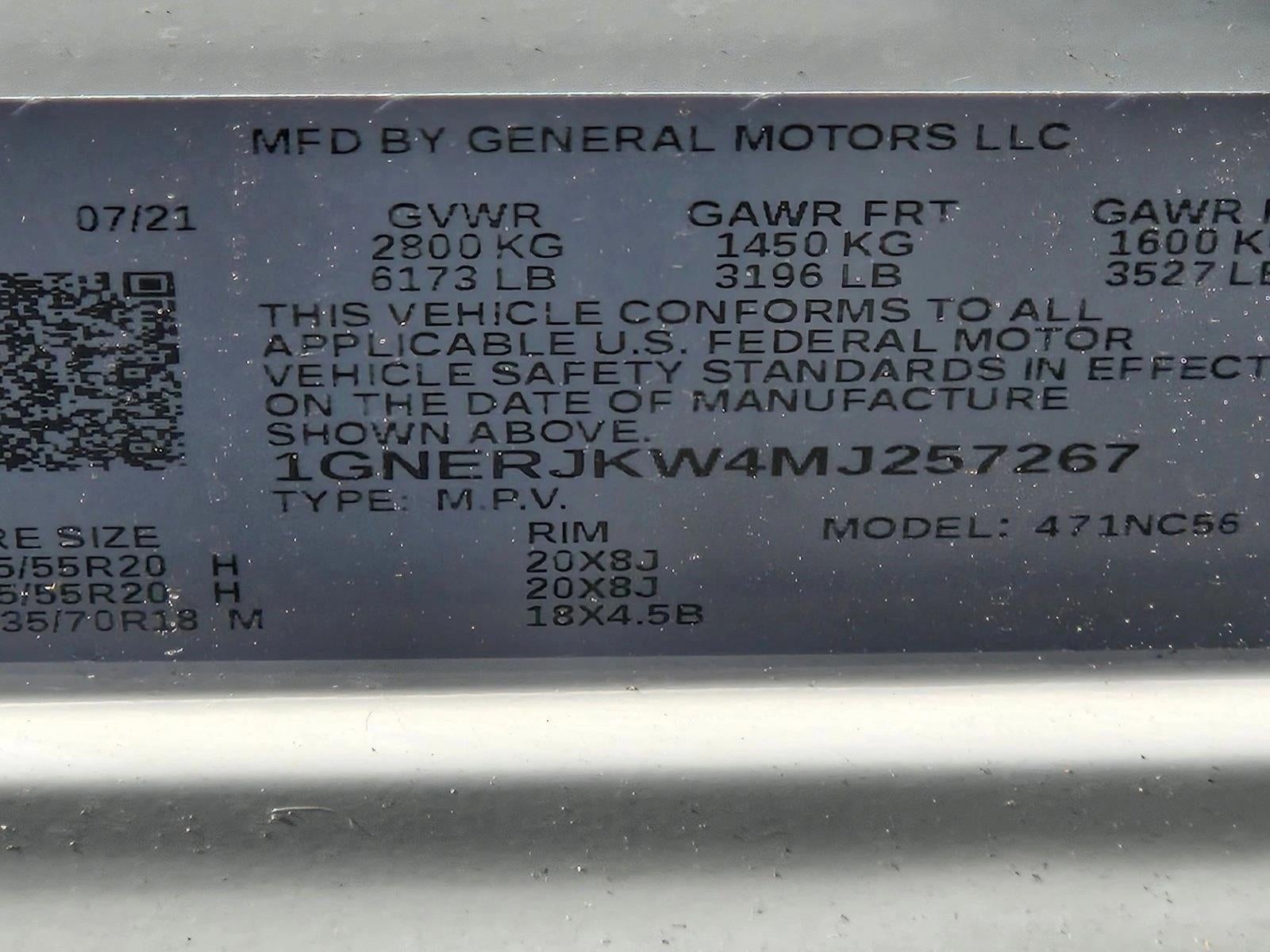 2021 Chevrolet Traverse RS