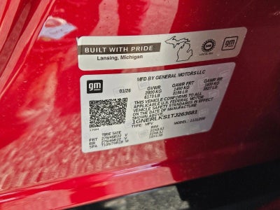 2026 Chevrolet Traverse RS