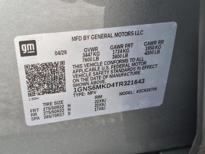 2026 Chevrolet Tahoe LS