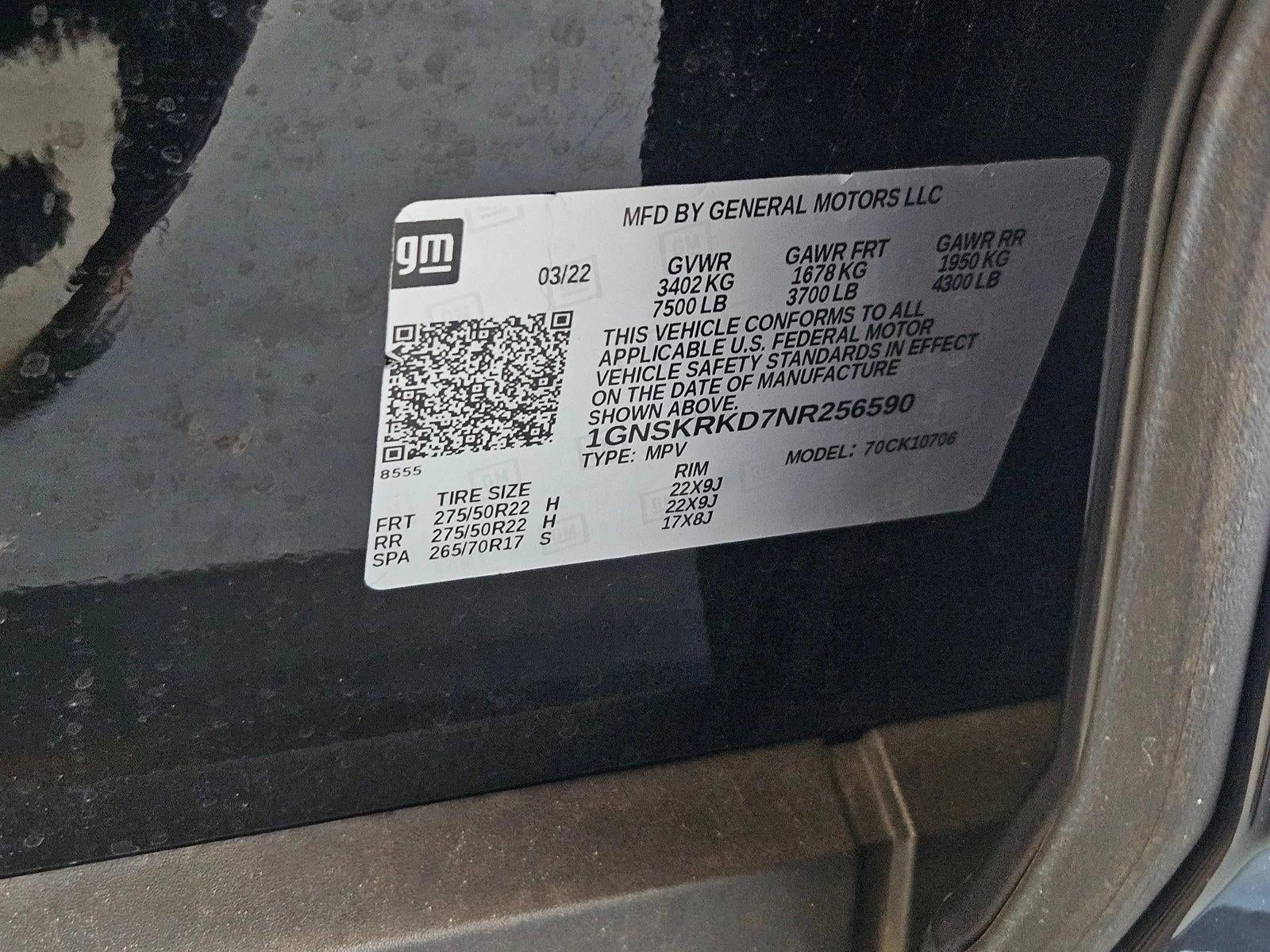 2022 Chevrolet Tahoe RST