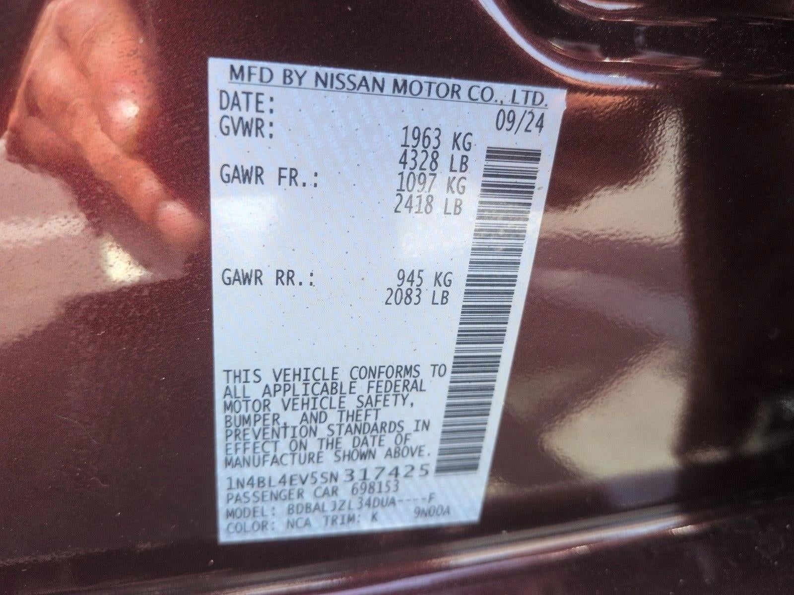 2025 Nissan Altima SL