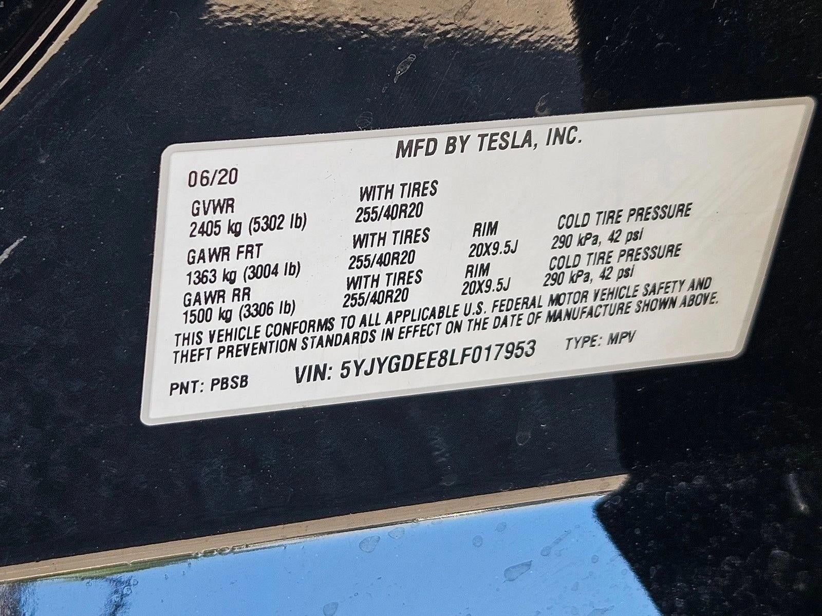 2020 Tesla Model Y Long Range