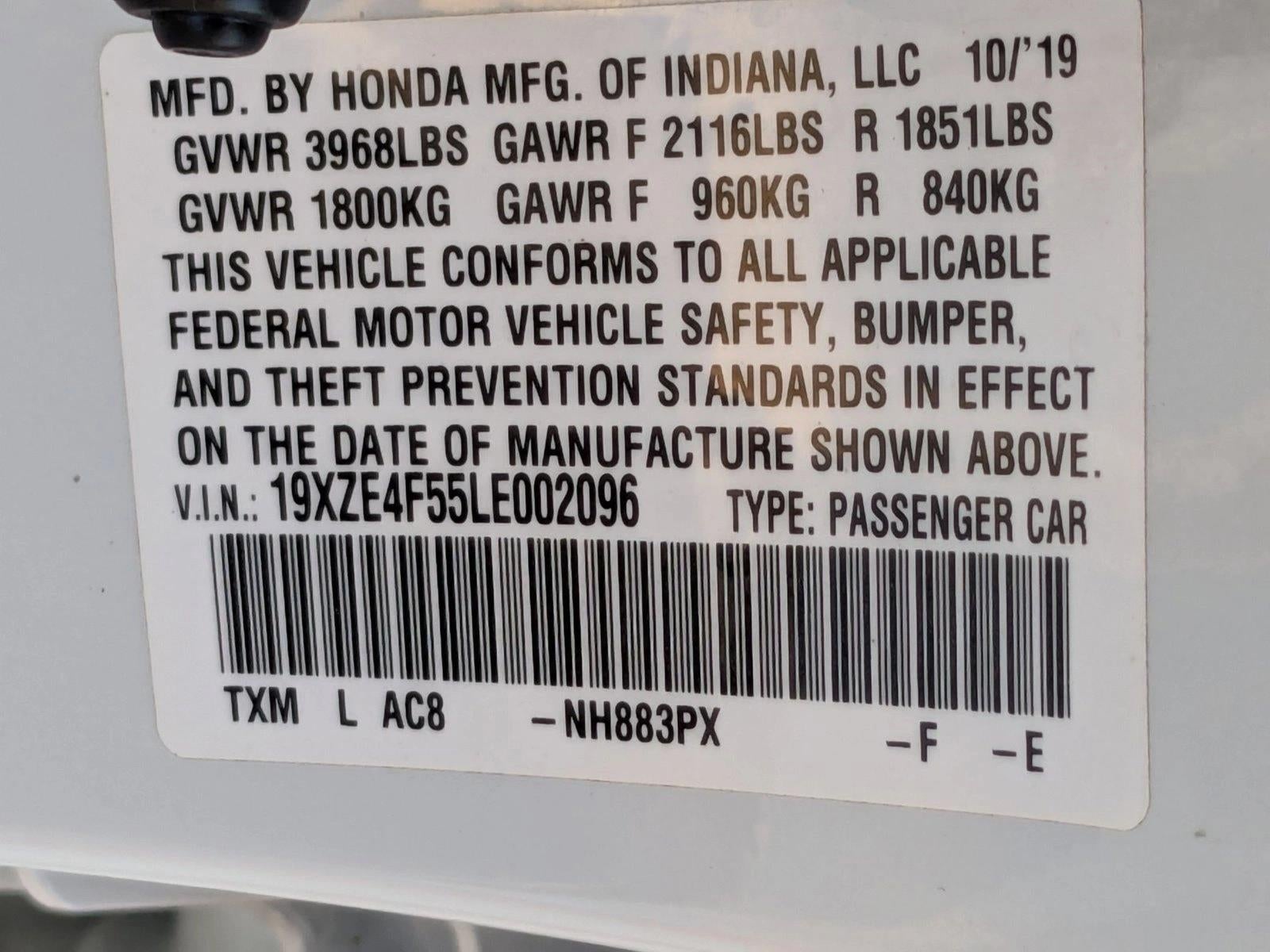 2020 Honda Insight EX