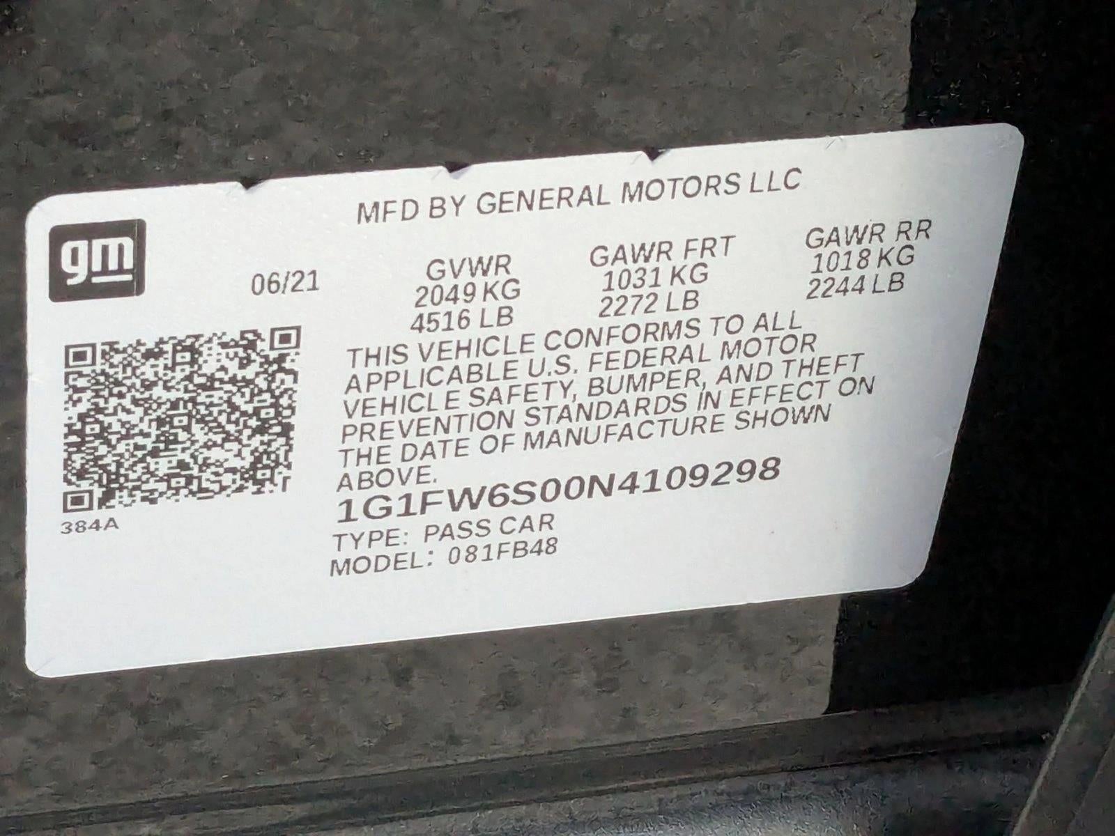 2022 Chevrolet Bolt EV 1LT