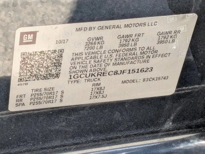 2018 Chevrolet Silverado 1500 LT