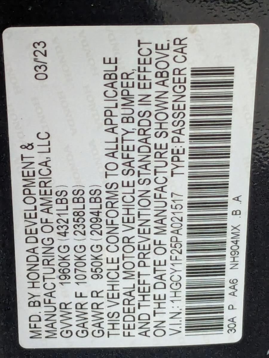 2023 Honda Accord Sedan LX