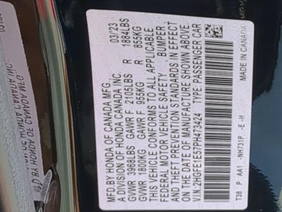 2023 Honda Civic Si Base