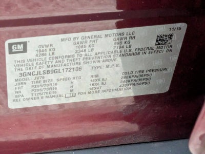 2016 Chevrolet Trax LT