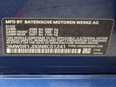 2022 BMW 330i 330i