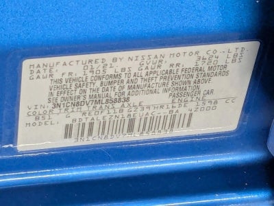 2021 Nissan Versa S Xtronic CVT