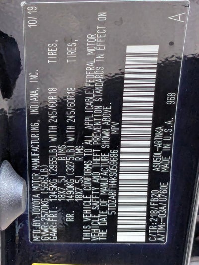 2019 Toyota Highlander LE