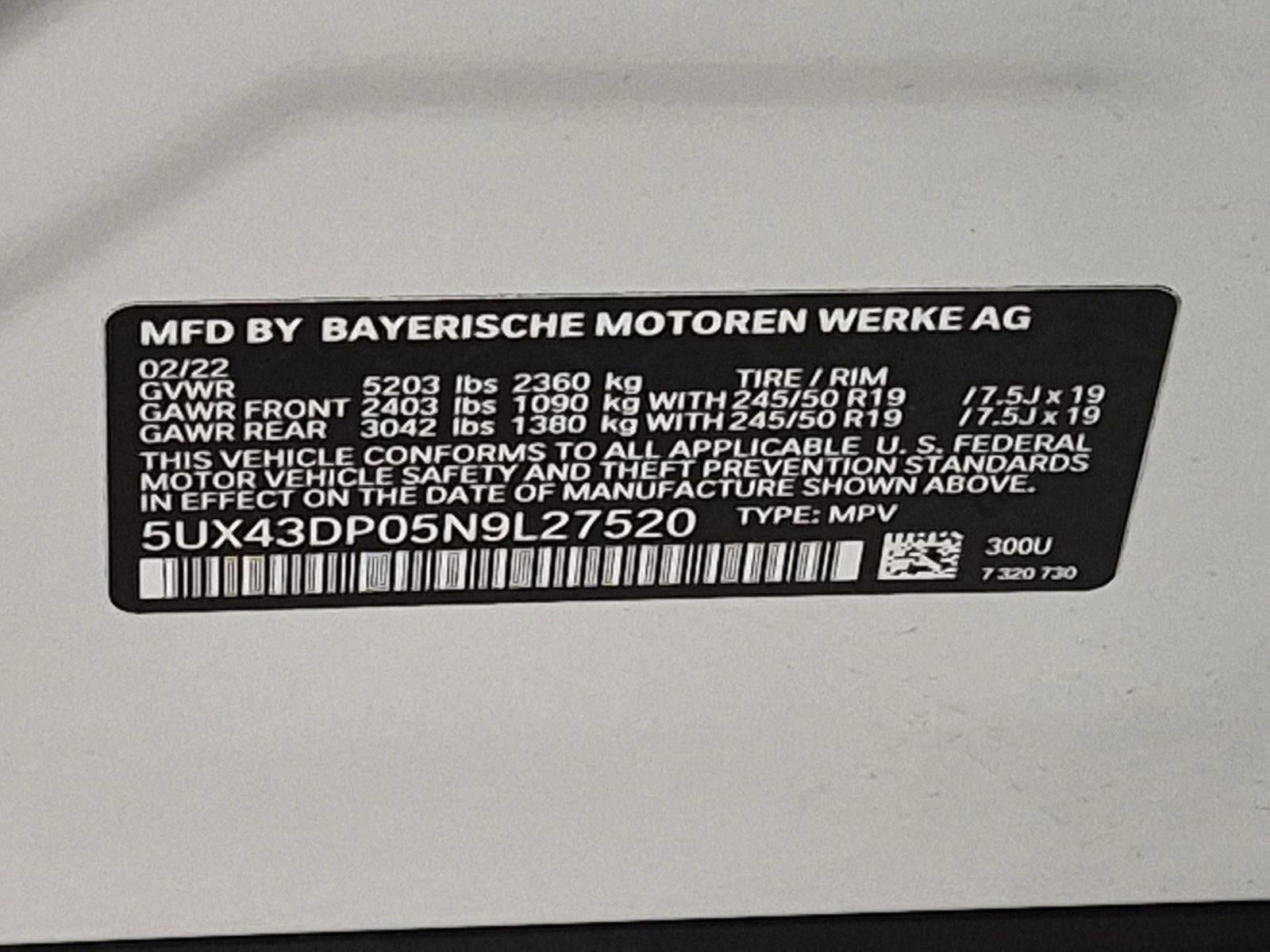 2022 BMW X3 sDrive30i
