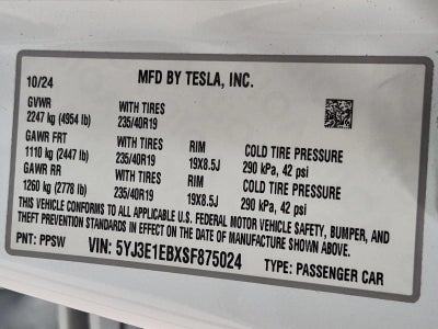 2025 Tesla Model 3 Long Range