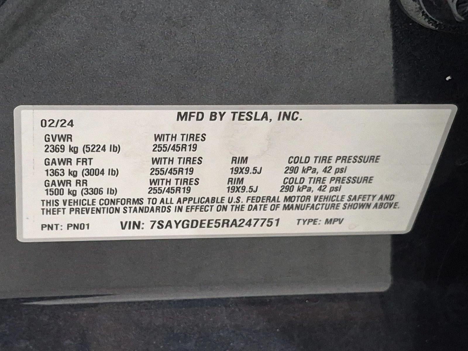 2024 Tesla Model Y Long Range