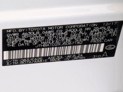 2018 Lexus IS IS 300