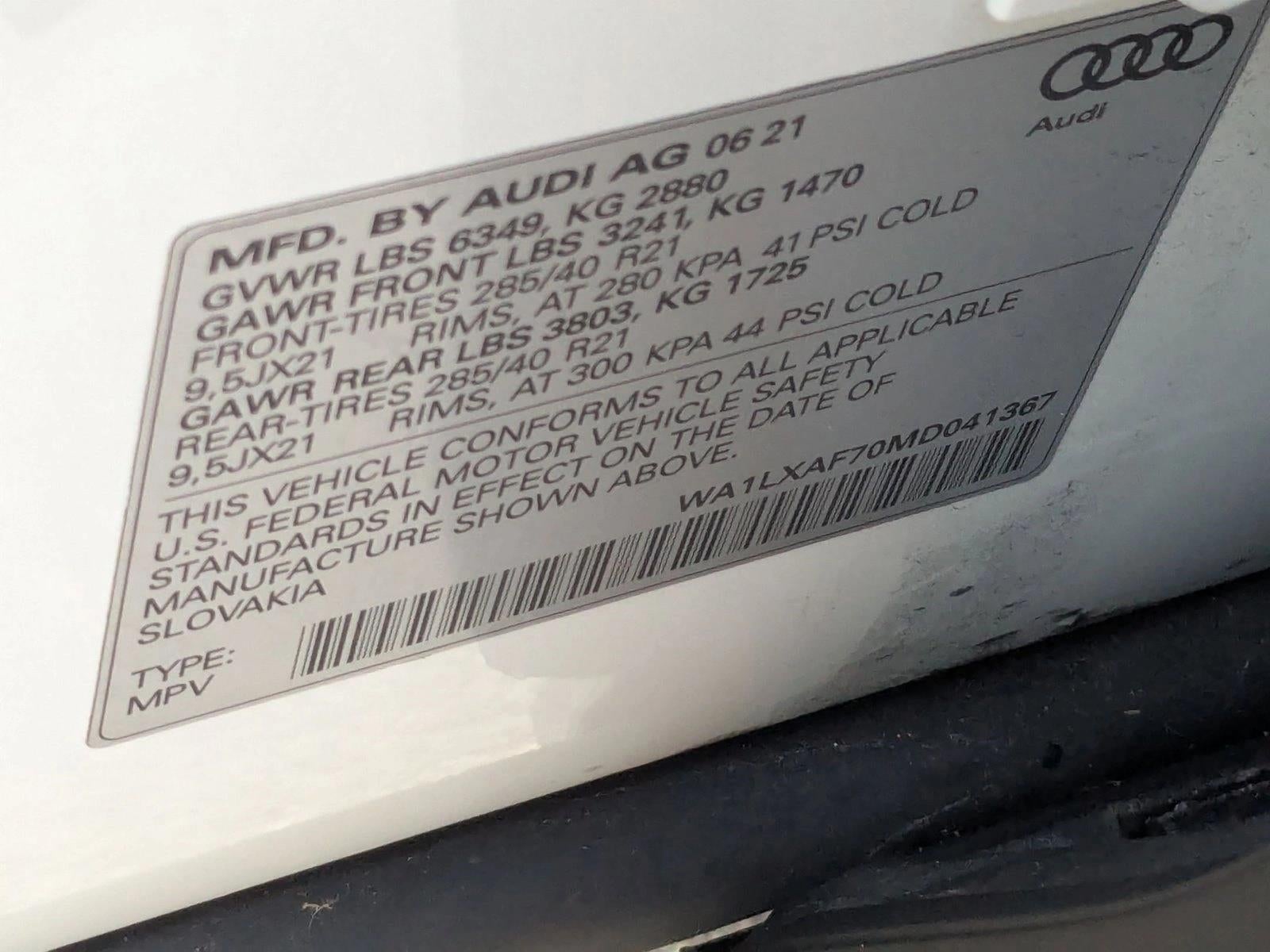 2021 Audi Q7 Premium Plus