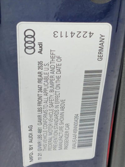 2022 Audi A4 Premium Plus 45 TFSI S line quattro S tronic