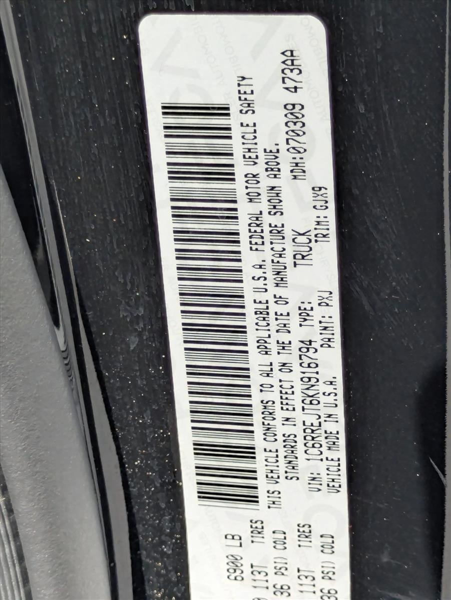 2019 RAM 1500 Laramie Crew Cab 4x2 5'7" Box