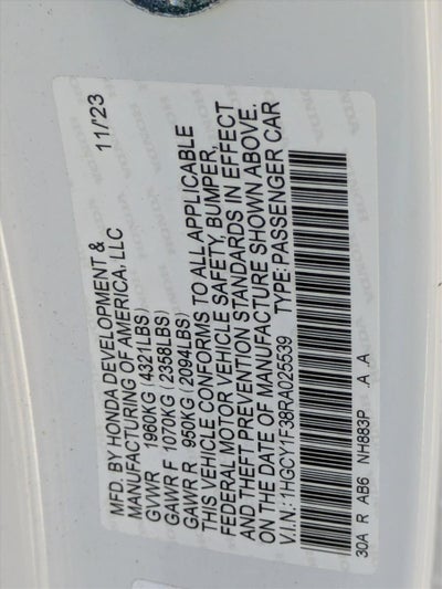 2024 Honda Accord Sedan EX