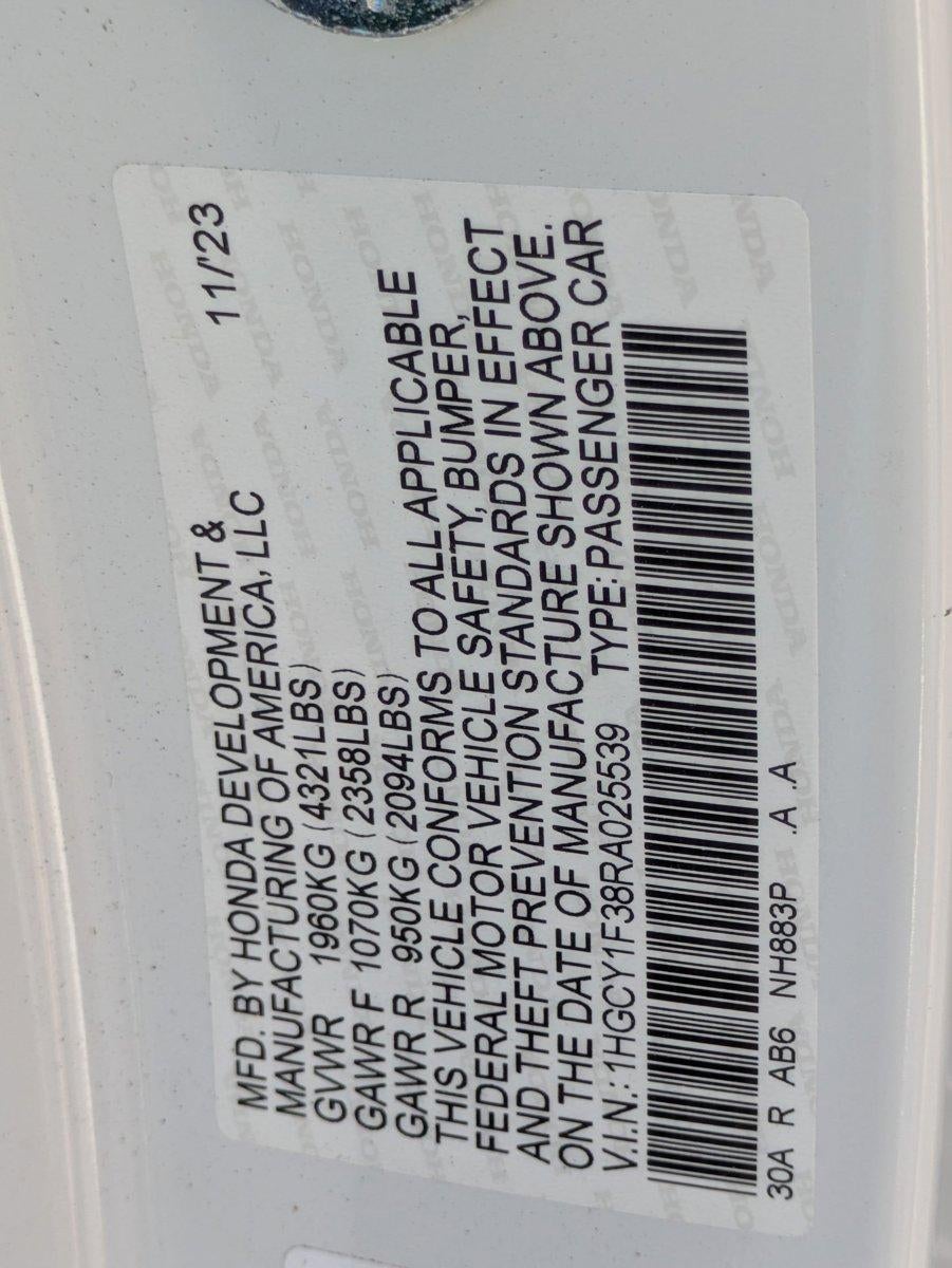 2024 Honda Accord Sedan EX