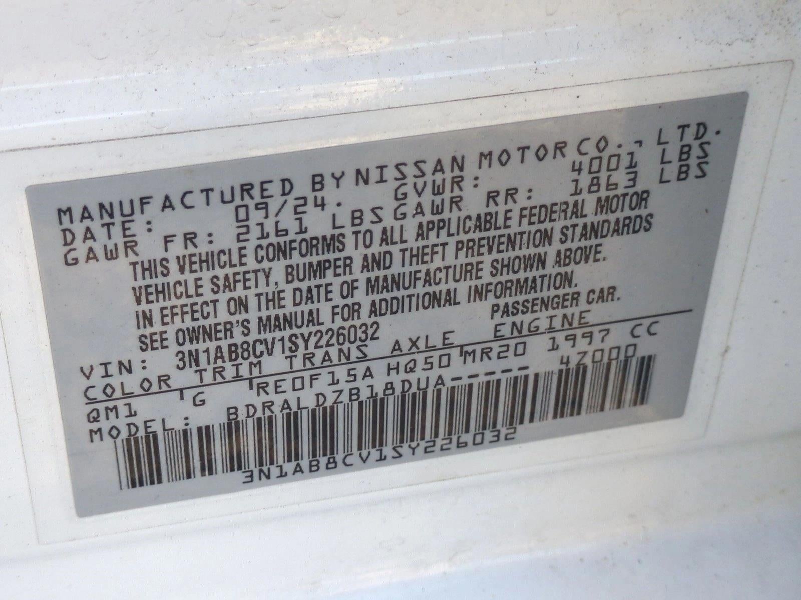 2025 Nissan Sentra SV