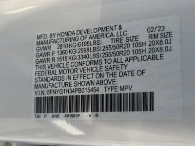 2023 Honda Pilot Sport