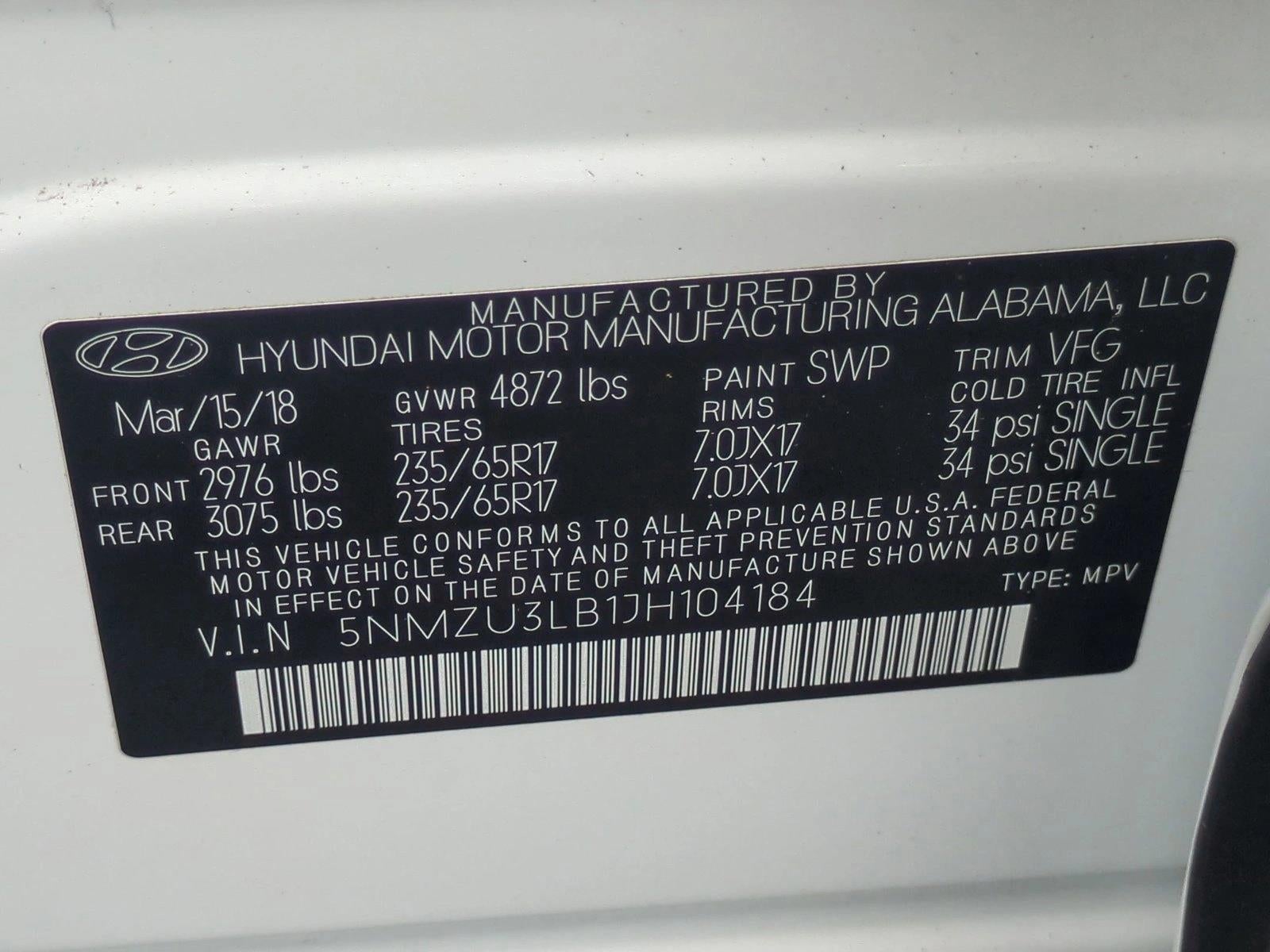 2018 Hyundai Santa Fe Sport 2.4L