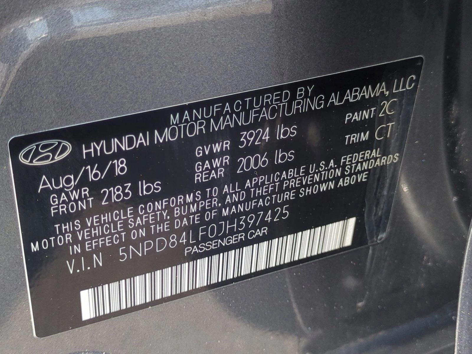 2018 Hyundai Elantra SEL