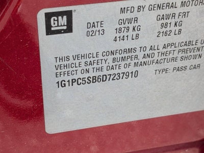 2013 Chevrolet Cruze 1LT