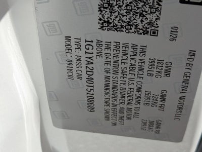 2026 Chevrolet Corvette Stingray 1LT