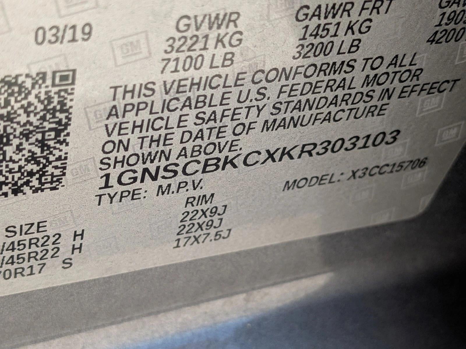 2019 Chevrolet Tahoe LT