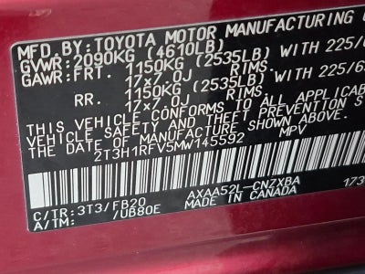2021 Toyota RAV4 LE