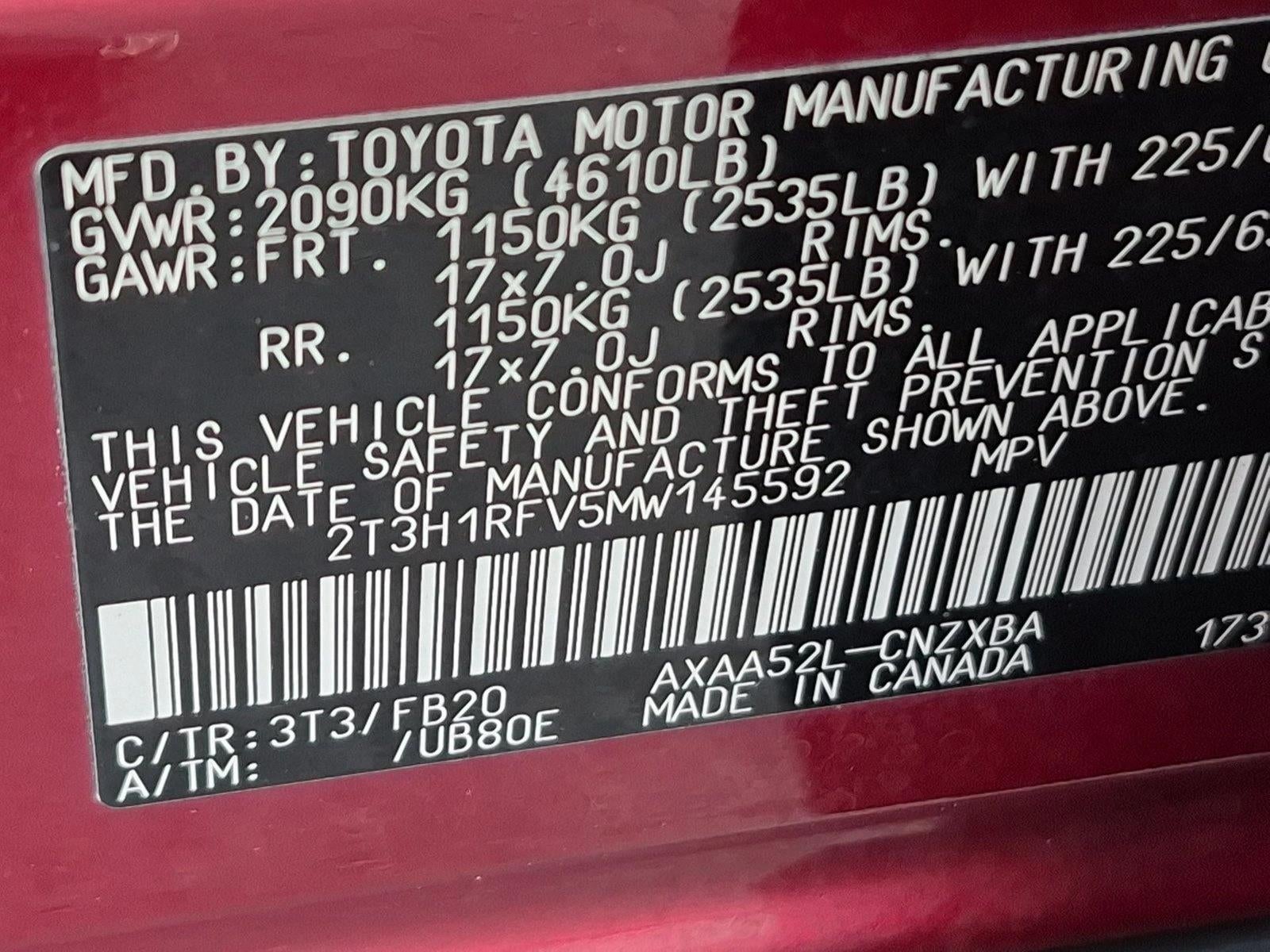 2021 Toyota RAV4 LE