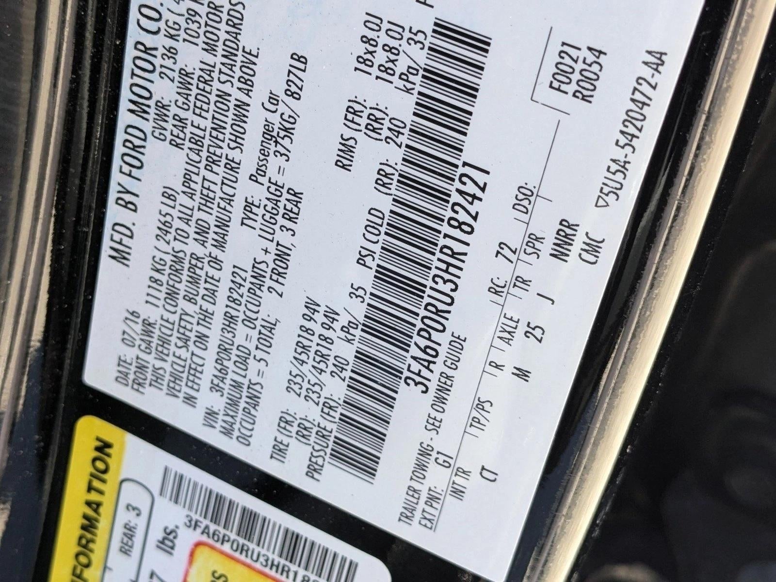 2017 Ford Fusion Hybrid Titanium