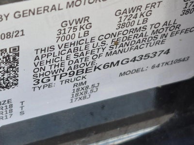 2021 GMC Sierra 1500 SLE