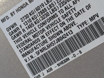 2018 Honda Odyssey EX