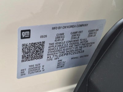 2026 Chevrolet Trax 1RS