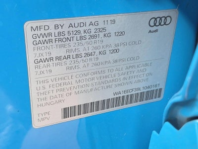 2020 Audi Q3 Premium Plus 45 TFSI S line quattro Tiptronic