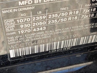 2018 Mercedes-Benz GLA GLA 250