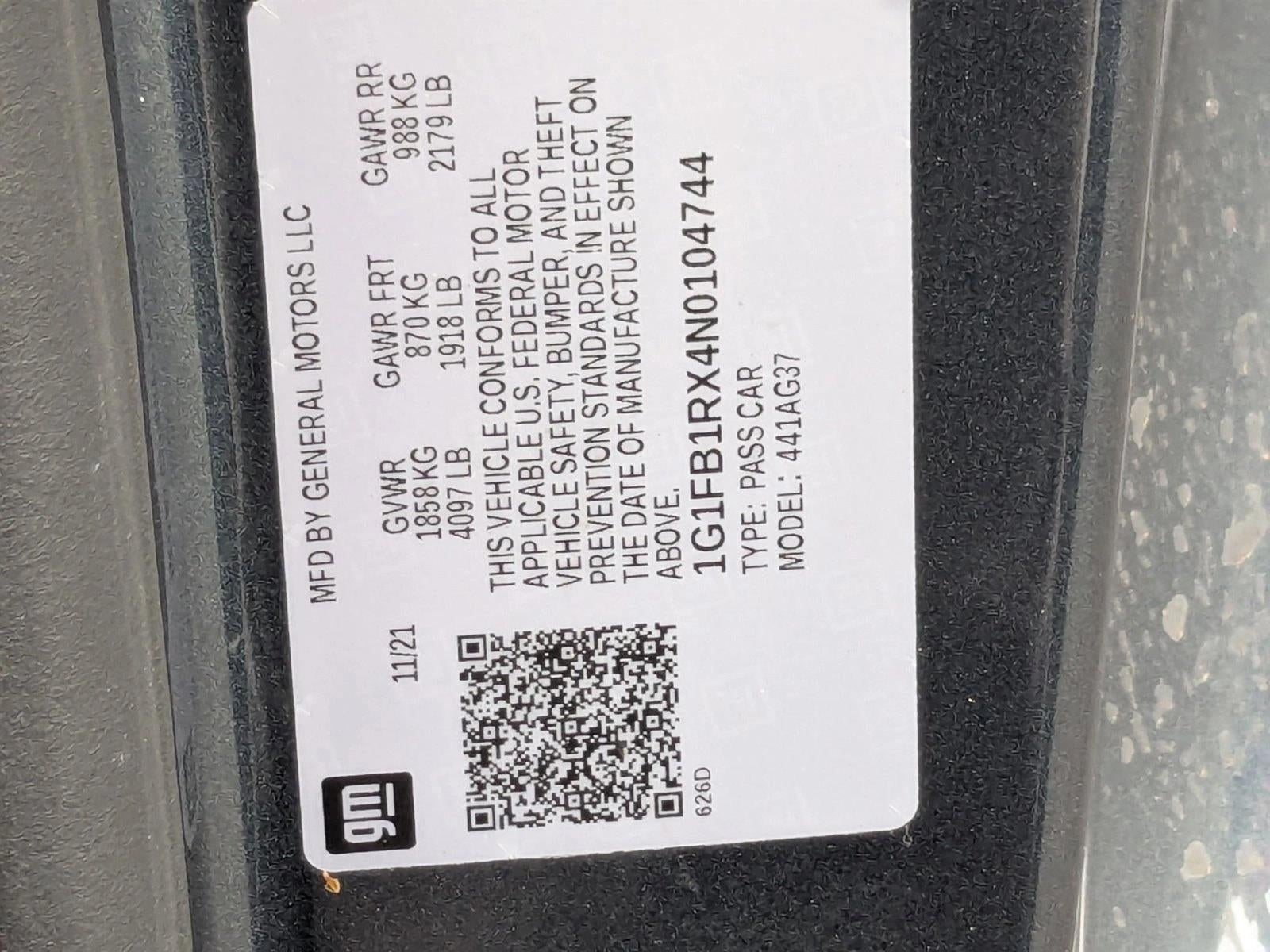 2022 Chevrolet Camaro 1LT