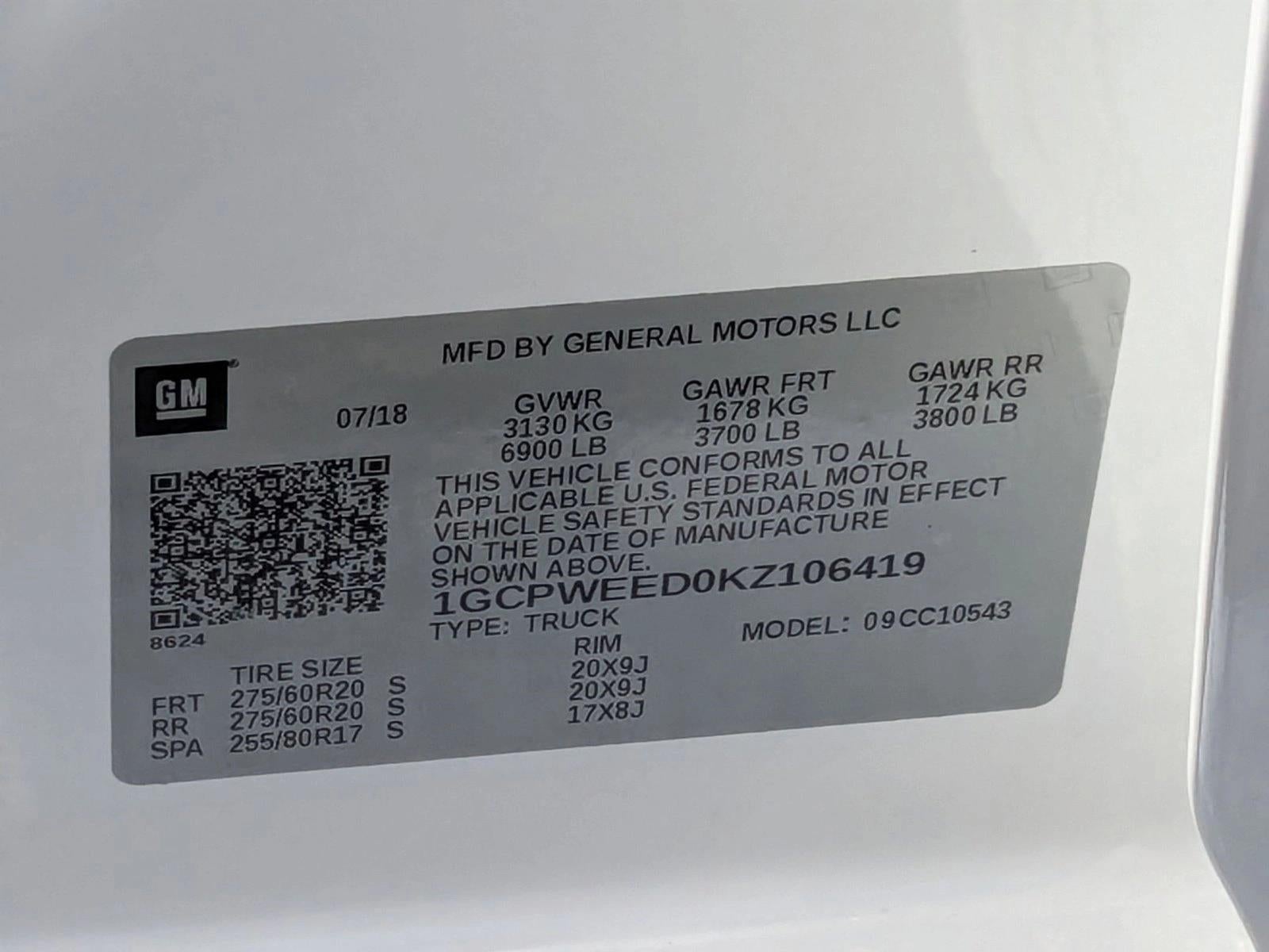 2019 Chevrolet Silverado 1500 LTZ