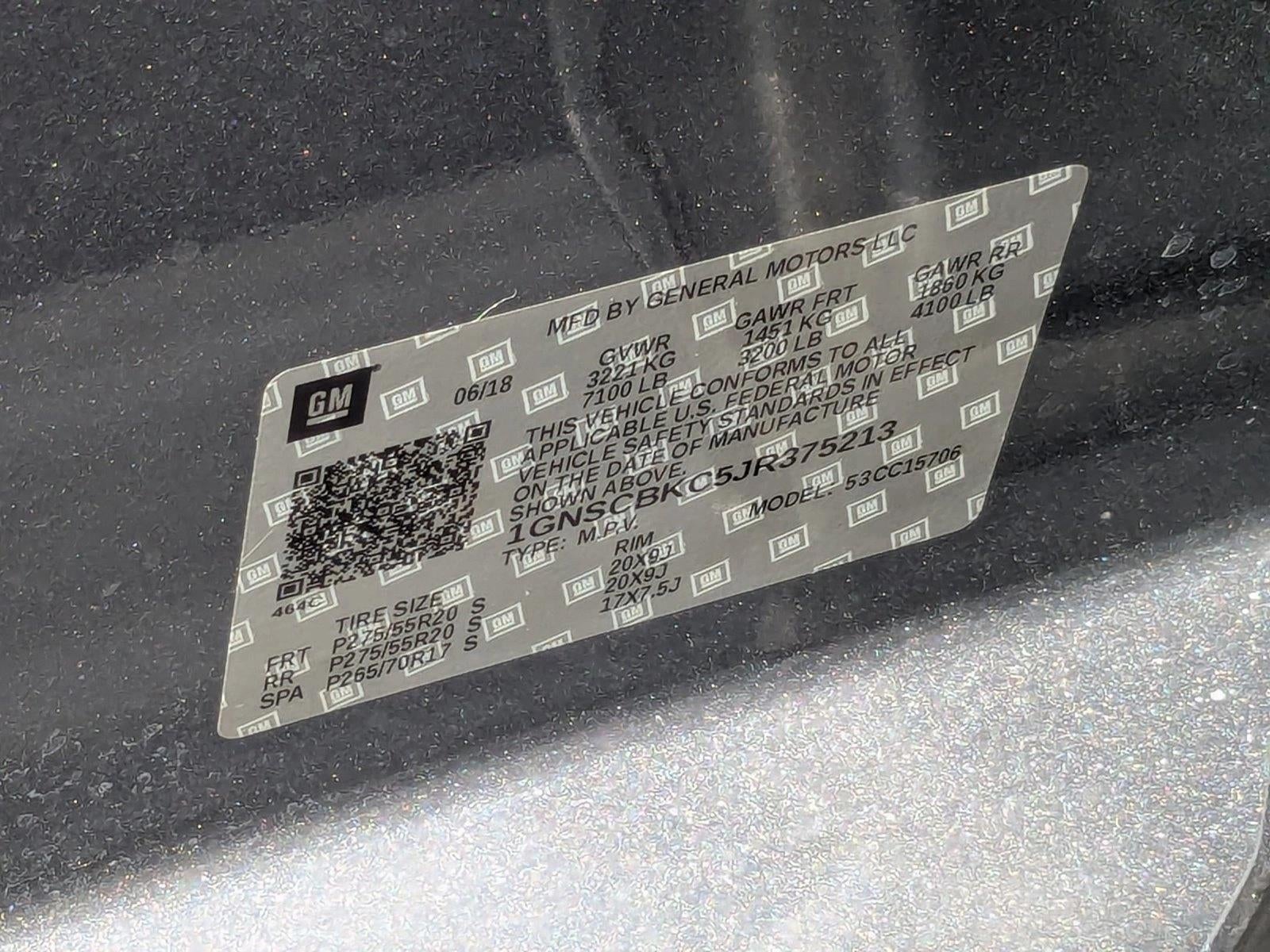 2018 Chevrolet Tahoe LT