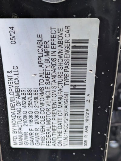 2024 Honda Accord Hybrid Sport