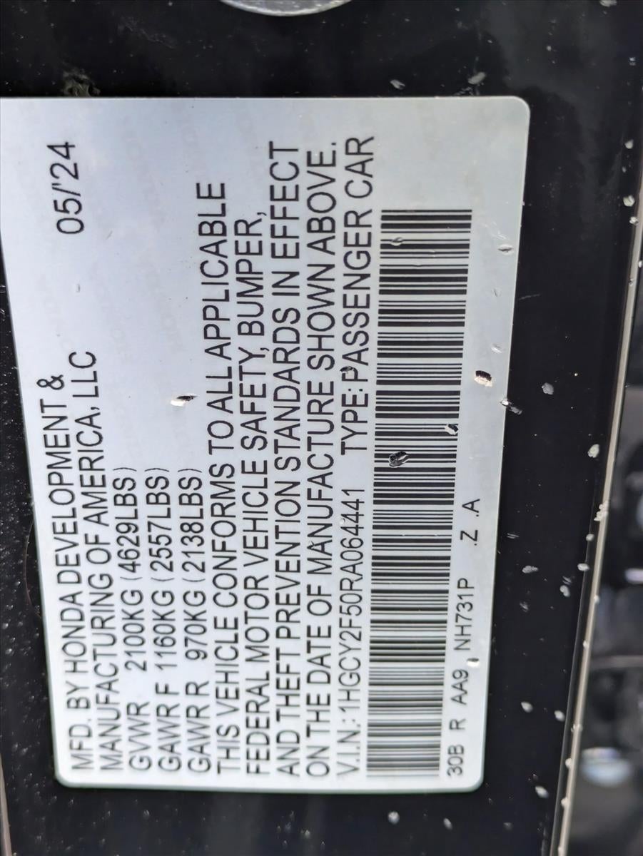 2024 Honda Accord Hybrid Sport