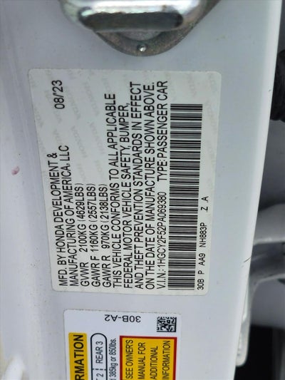 2023 Honda Accord Hybrid Sport