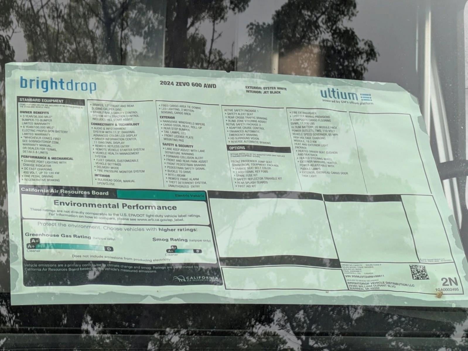 2024 BrightDrop Zevo 600 Base