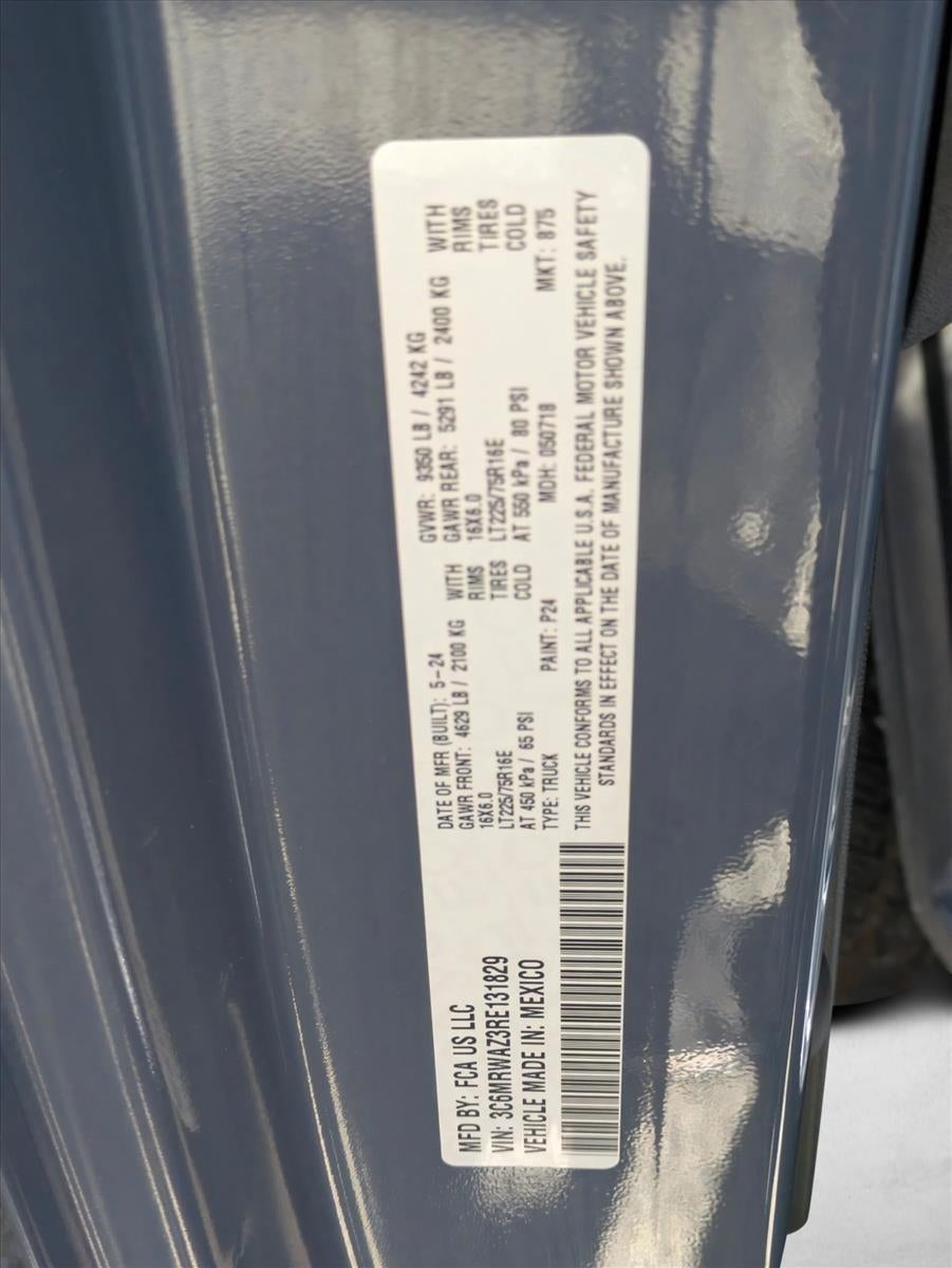 2024 RAM ProMaster 3500 Delivery Van BEV Base