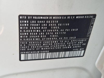 2020 Volkswagen Tiguan 2.0T SEL Premium R-Line