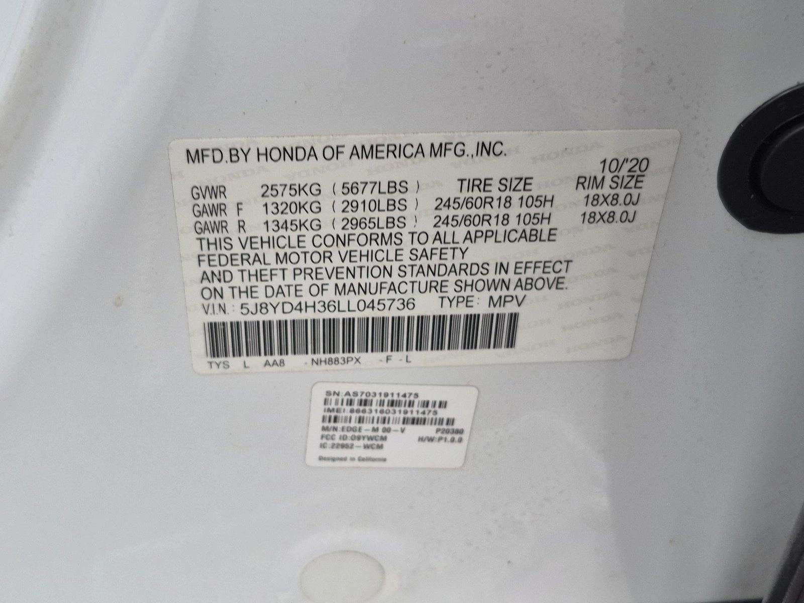 2020 Acura MDX Base